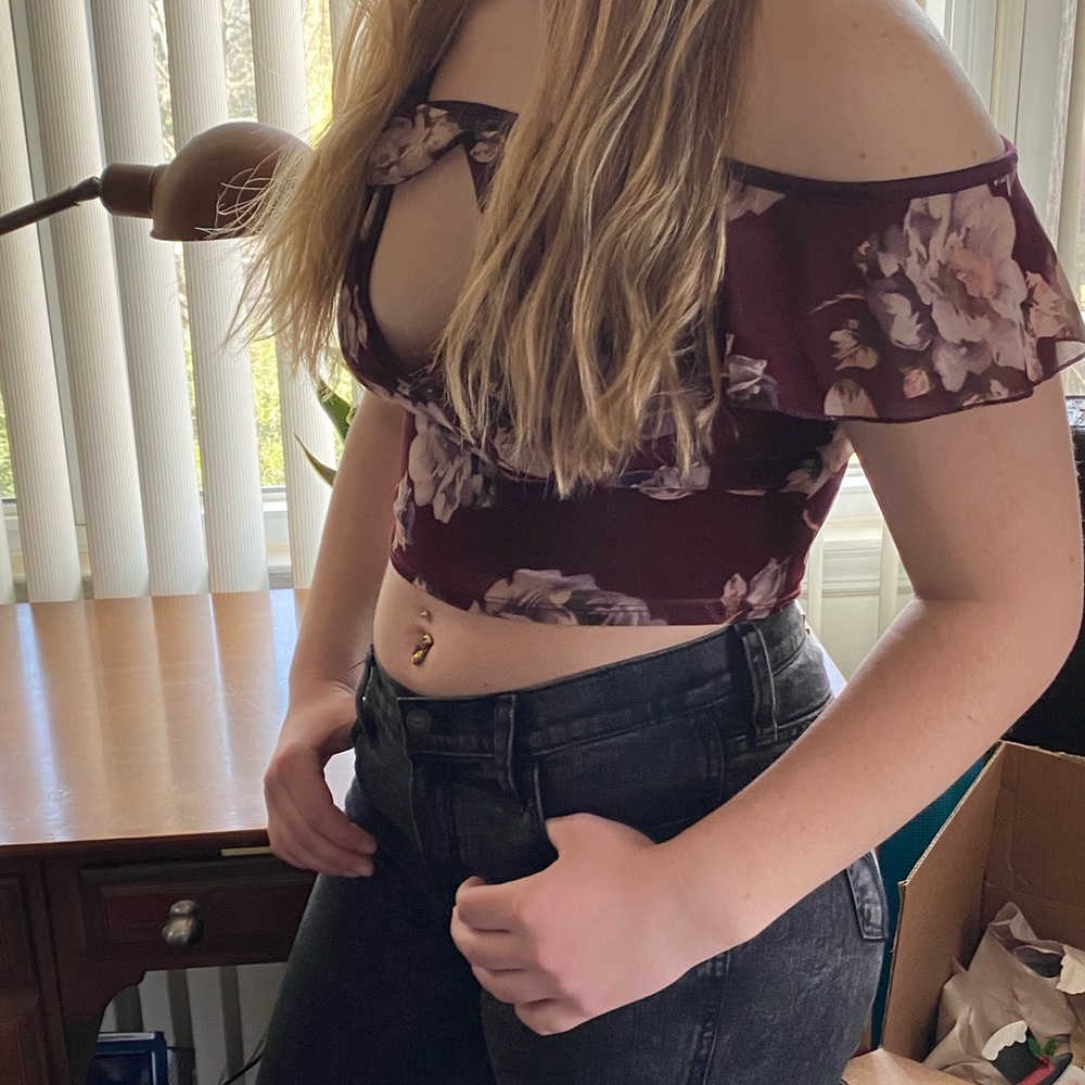 Floral crop top